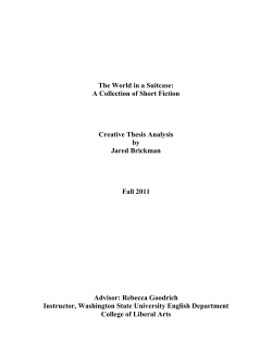 The World in a Suitcase: A Collection of Short Fiction Creative