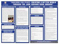Building for Peace: Creating a Better World Through the Jane