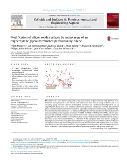 Modification of silicon oxide surfaces by