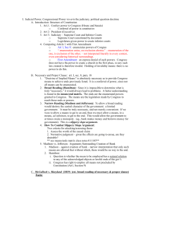I. Judicial Power, Congressional Power vis