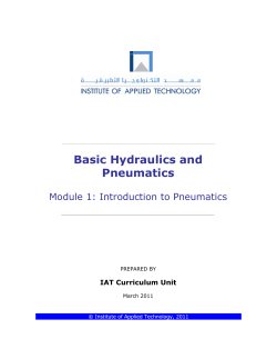 Basic Hydraulics and Pneumatics