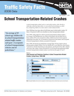 school bus-related crashes
