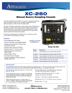 XC-260 - Apex Instruments