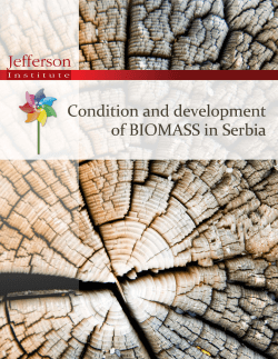 condition and development of biomass in serbia