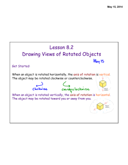 Lesson 8.2 Drawing Views of Rotated Objects