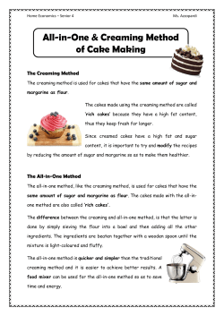 The Creaming Method