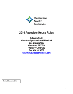 2016 Associate House Rules