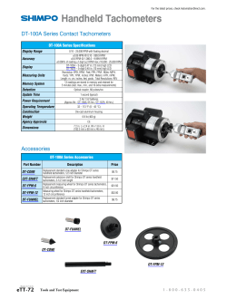 Shimpo Tachometers Accessories