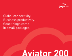 Aviator 200 Brochure - Gogo Business Aviation