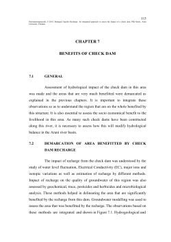 chapter 7 benefits of check dam