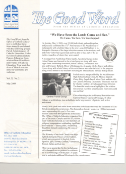 The Good Word - May 2009 - Office of Catholic Education