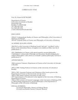 CV - University of Colorado Boulder