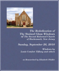 The Rededication of The Stained Glass Windows