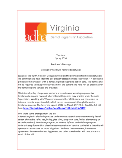 The Curet Spring 2016 President`s Message Moving Forward with