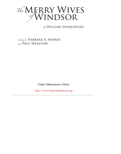 The Merry Wives of Windsor