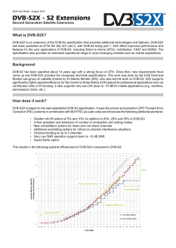 DVB-S2X - S2 Extensions