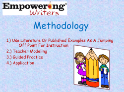 Empowering Writers` Model