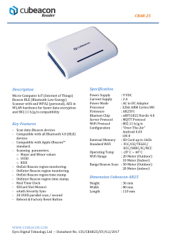 CBAR-25 Reader Description Key Features Specification Dimension
