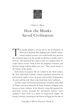 How the Monks Saved Civilization.