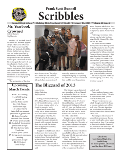 Scribbles - Stratford Public Schools