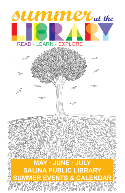 Activities Calendar - Salina Public Library