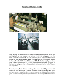 Powerloom Clusters Of India