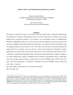 1 Public Credit Use and Manufacturing Productivity