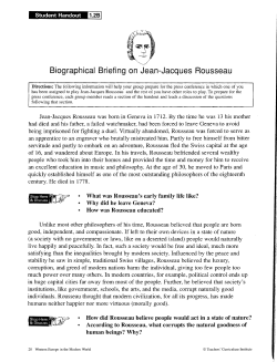 Biographical Briefing on Jean
