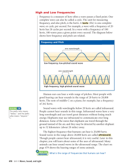 High and Low Frequencies