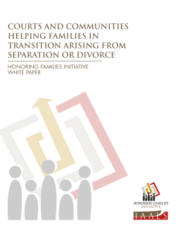 Courts and Communities Helping Families in Transition