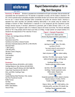 Rapid Detemination of radiostrontium in large soil samples_