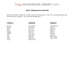 Kids` Shakespearean Insults