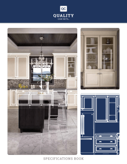 Quality Cabinets Specifications Book 2016