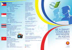 ASEAN Consumer Complaints Leaflet