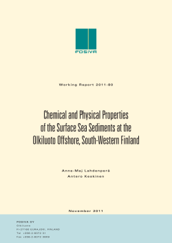 Chemical and Physical Properties of the Surface Sea