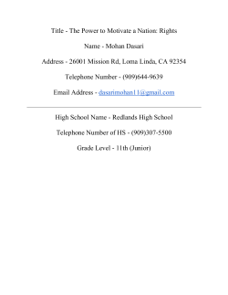 Essay Group 3 #10 The Power to Motivate a Nation Rights