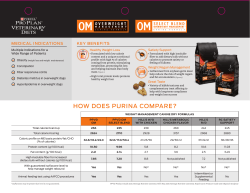 how does purina compare? - Animal Health International
