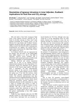 Geometries of igneous intrusions in inner Isfjorden