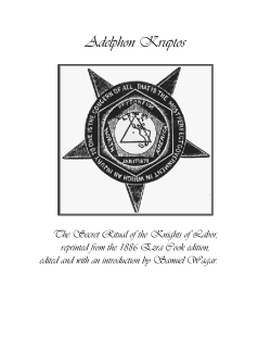Adelphon Kruptos - The Samuel Gompers Papers