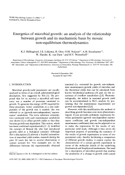Energetics of microbial growth: an analysis of the relationship