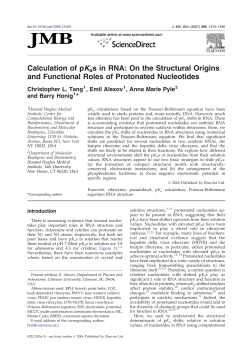 Calculation of pKas in RNA: On the Structural