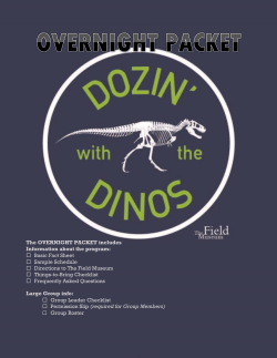 The OVERNIGHT PACKET includes Information about the program