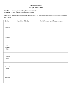 Symbolism Chart &ldquo;Masque of Red Death&rdquo;