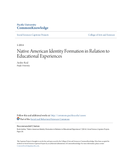 Native American Identity Formation in Relation to Educational