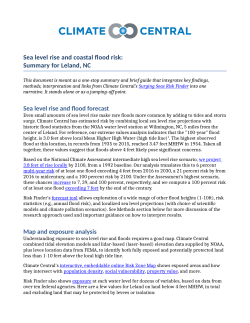 Sea level rise and coastal flood risk