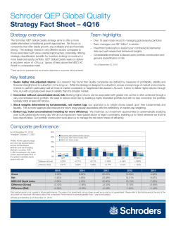 Factsheet - Schroders