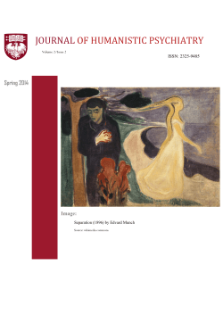 journal of humanistic psychiatry - Department of Psychiatry and