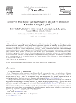 Hallet 2007 Ab Identity and Attrition Grade 7