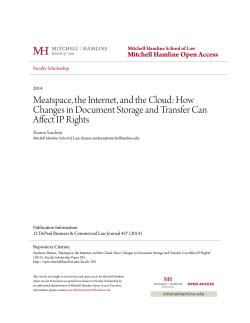 Meatspace, the Internet, and the Cloud