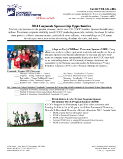 2014 Year-Round Corporate Sponsorships